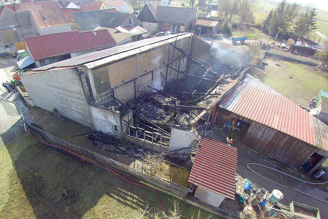 Scheunenbrand in Iphofen