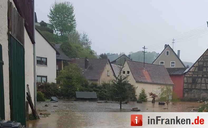 Thuisbrunn: Starkregen schlägt in Oberfranken zu