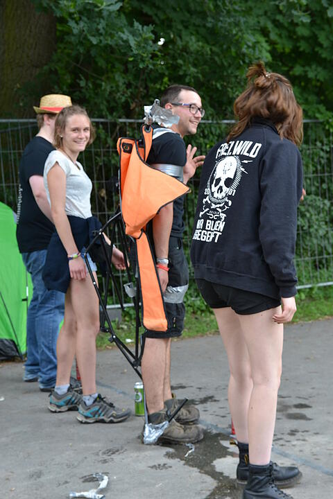 Die Besucher bei Rock im Park 2018 am Freitagnachmittag