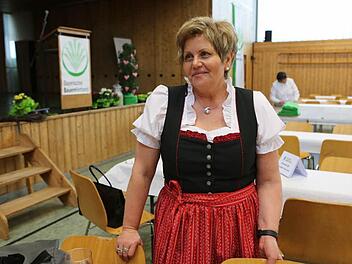 Anneliese Göller am Rande des Landfrauentages in HallstadtFoto: Barbara Herbst
