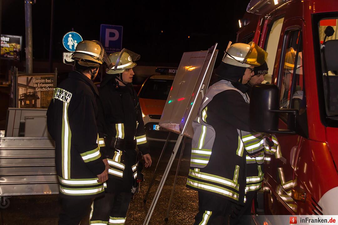 Brand in Erlanger Arcaden