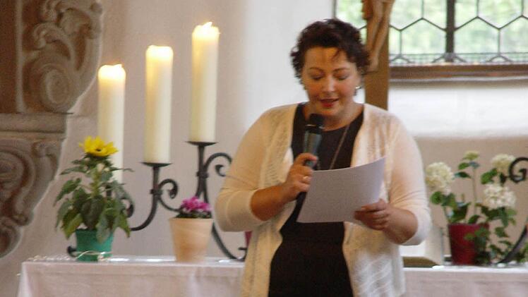 Inge Jäger (Moderatorin). Foto: Brigitta Kempe-Wolf