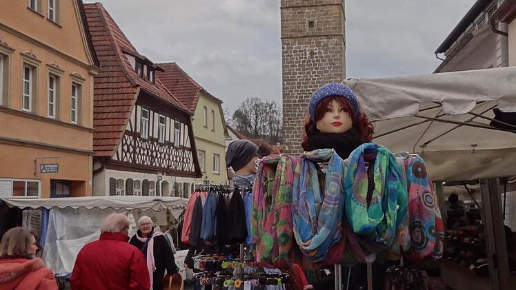 Ein Sturm zog am Sonntag über dem Markt hinweg