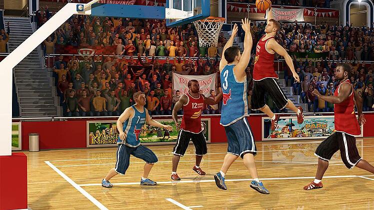 "Dunking Legends": Bis Ende des Jahres landet das neue Online-Game für Basketballfans auf dem Markt. Quelle: upjers