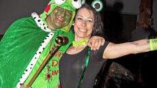 Der Froschkönig hatte seine Prinzessin gefunden.  Fotos: Klaus Gagel