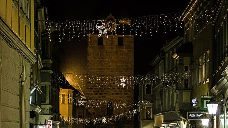 Stimmungsvolle Adventsbeleuchtung in CoburgFoto: Jochen Berger
