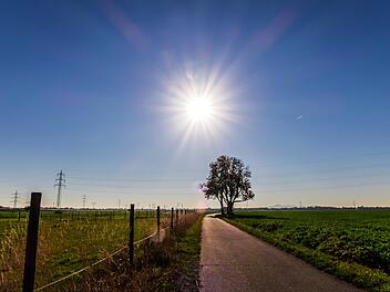 Sonne, Feld, Acker, Natur, Feldweg