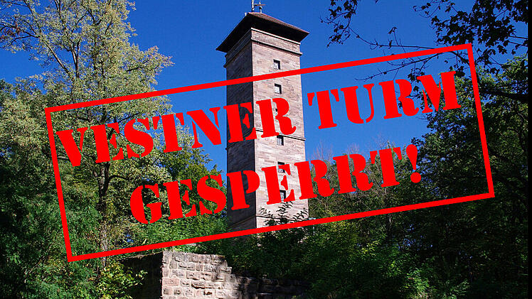 Zirndorf: Vestner Turm bleibt weiter gesperrt - Arbeiten dauern an