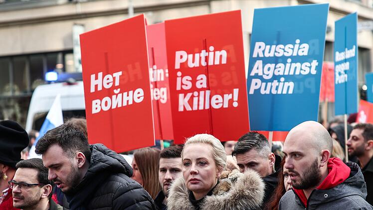 Anti-Putin-Demo der russischen Opposition in Berlin