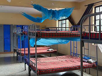 Typischer Schlafsaal f&uuml;r Kinder in Kenia