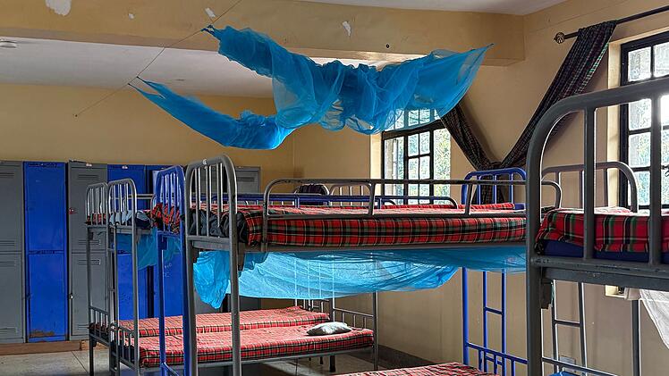 Typischer Schlafsaal f&uuml;r Kinder in Kenia