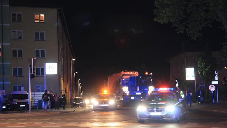 Schwertransporter Bamberg am 5. Mai 2015 Foto: Ferdinand Merzbach
