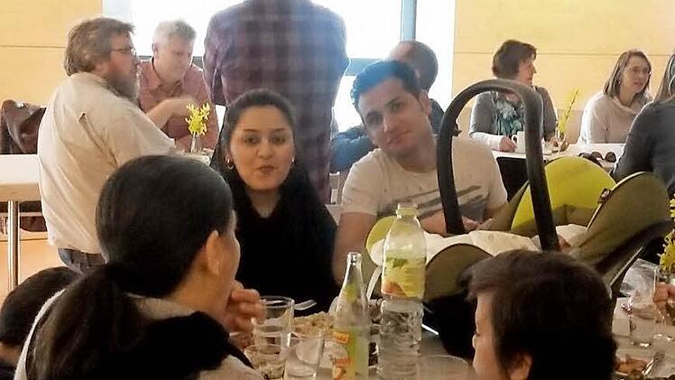 Auch Neugeborene waren unter den Teilnehmern des Treffens.