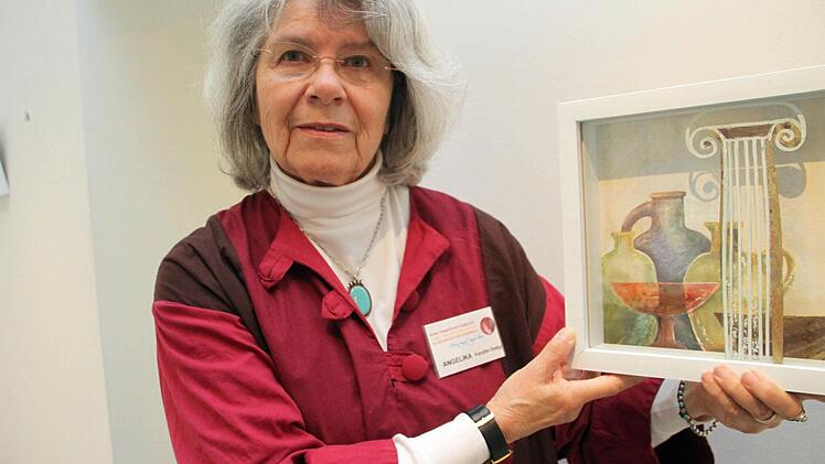 Die Ehrenpräsidentin des Künstlerbundes Angelika Kandler-Seegy. Fotos: Jochen Nützel