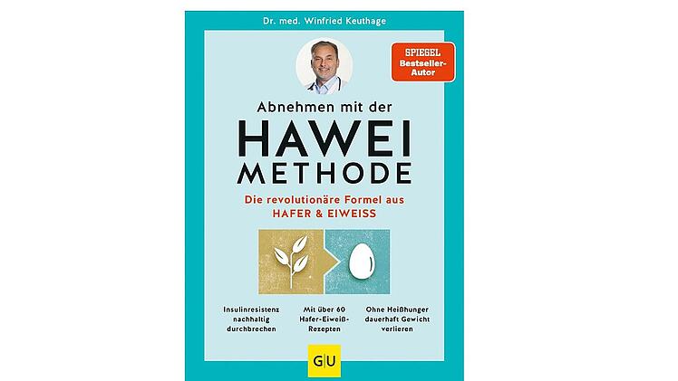 "Abnehmen mit der Hawei-Methode - Die revolutionäre Formel aus Hafer und Eiweiß" von Dr. med. Winfried Keuthage.