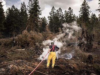 Waldbrand im Hohen Venn