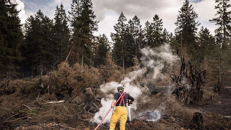 Waldbrand im Hohen Venn