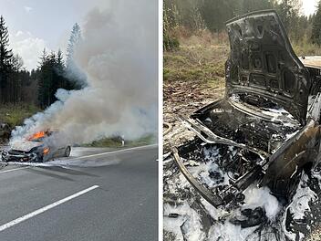 Wilhelmsthal: Auto fängt nach Kleinanzeigen-Kauf plötzlich Feuer - "nur noch Schrottwert"