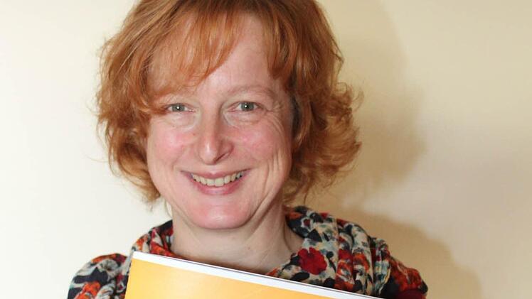 Karin Bittel hatte die Idee zum Malbuch "Ebelsbach für Kids".