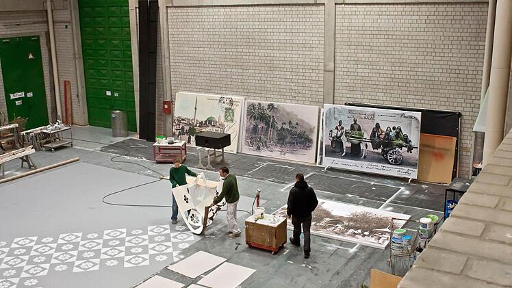 Blick in den Malsaal