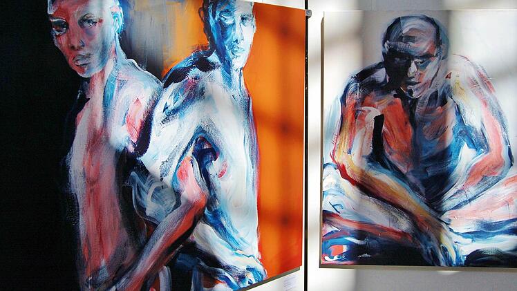 Lebensgroße "Mannsbilder" von Romana Kochanowski. Foto: Sigismund von Dobschütz