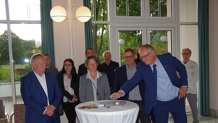 die Talkrunde mit Thomas Bold, Karin Maywald, Michael Wimmel und Ludwig Paul (v.l.n.r.)