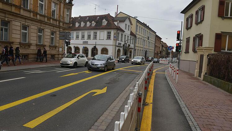 'Vom Markusplatz zumHinteren Graben wurde eine Zufahrt für Baustellenfahrzeuge entgegen der Fahrtrichtung geschaffen.