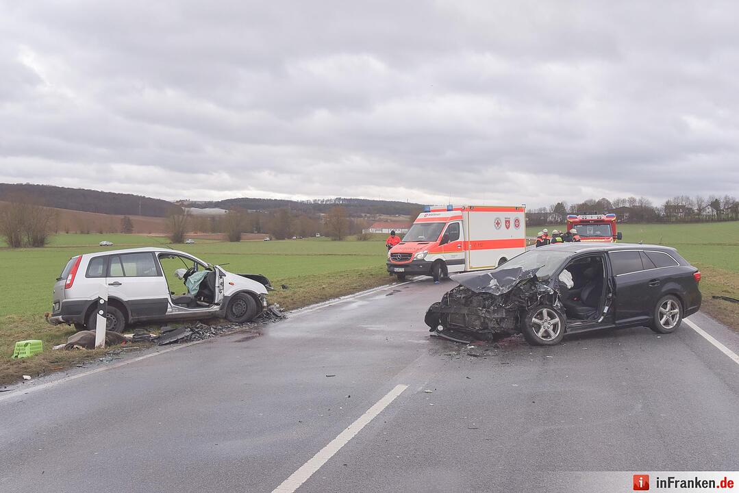 Tödlicher Verkehrsunfall auf B8 Richtung Würzburg