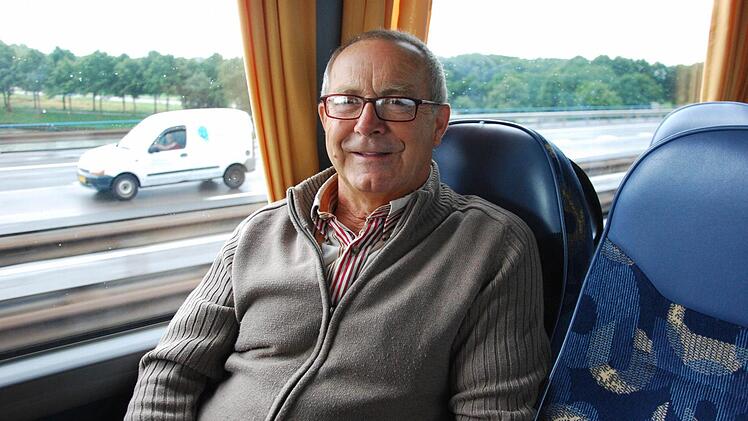Hans Fleischmann genießt die Fahrt