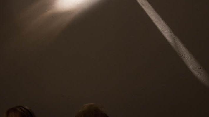 Eine Lichtskulptur im Kesselhaus