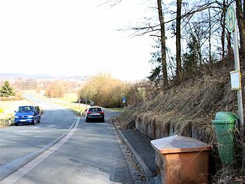 Die Bushaltestellen, unter anderem in Willmersreuth, sollten sicherer gemacht werden, findet Karsten Müller, Der Appenberger erachtet es als zu gefährlich, dass Kinder über die Kreisstraße laufen müssen. Foto: J. Nützel