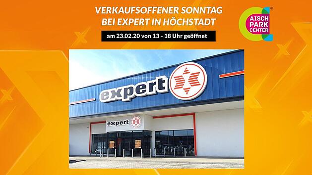 Kommen Sie am verkaufsoffenen Sonntag zu expert in Höchstadt. Bild: expert Höchstadt