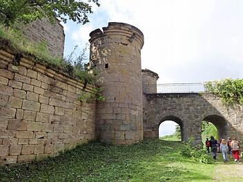 Nicht nur für Kinder ist es spannend, den Burgenwinkel zu erkunden. Informationstafeln, die Burgenwinkel-App und gedrucktes Begleitmaterial machen das auch ohne spezielle Führung möglich - geschulte Burgenführer können natürlich noch mehr Details erklären.  Foto: Sabine Weinbeer