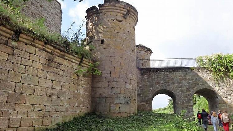 Nicht nur für Kinder ist es spannend, den Burgenwinkel zu erkunden. Informationstafeln, die Burgenwinkel-App und gedrucktes Begleitmaterial machen das auch ohne spezielle Führung möglich - geschulte Burgenführer können natürlich noch mehr Details erklären.  Foto: Sabine Weinbeer