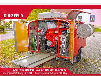 Der Tragkraftspritzenanhänger der Sülzfelder Feuerwehr. - Foto: Berthold Köhler