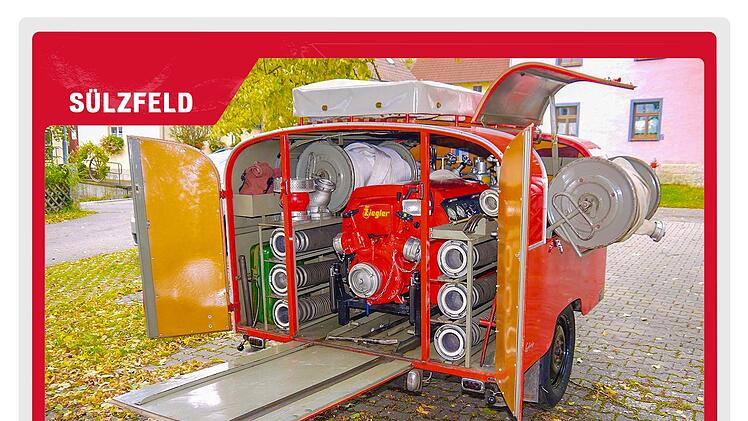 Der Tragkraftspritzenanhänger der Sülzfelder Feuerwehr. - Foto: Berthold Köhler