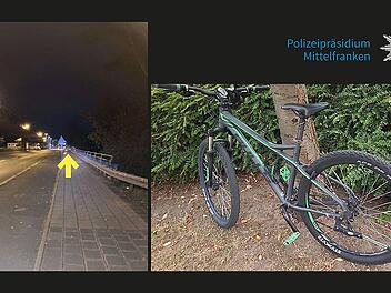 Fahrrad von Brücke auf Wohnmobil geworfen
