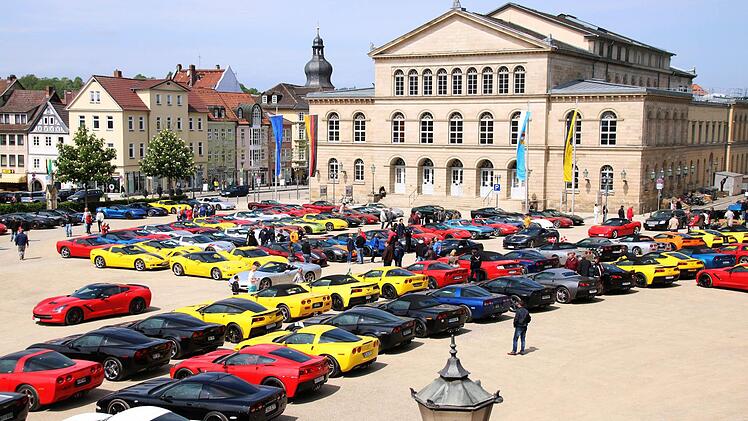 Impressionen vom Corvette-Treffen auf dem Coburger SchlossplatzFoto: Jochen Berger