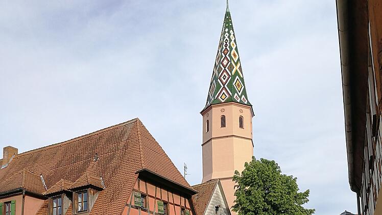 Blick auf die Seekirche Bad Windsheim