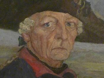 Kurioses Gemülde: der Alte Fritz alias UFA-Star Otto Gebühr.Foto: Bernd Windsheimer