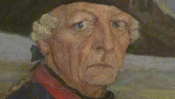 Kurioses Gemülde: der Alte Fritz alias UFA-Star Otto Gebühr.Foto: Bernd Windsheimer