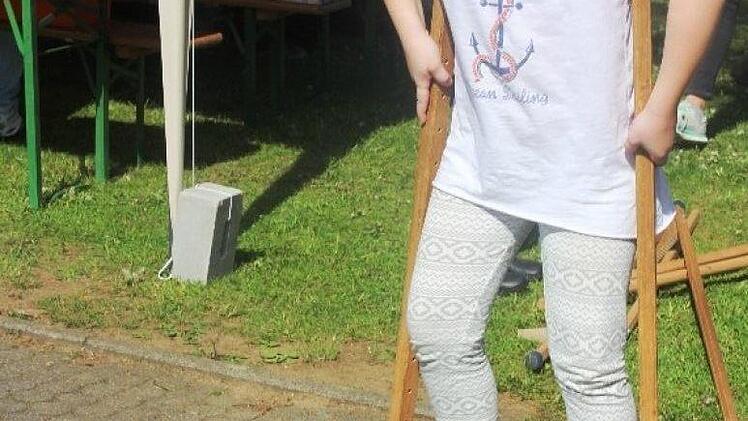 Beim Stelzenlauf
