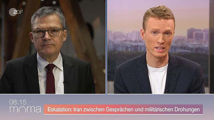 Rodericht Kiesewetter (links) stellte sich im "ZDF-Morgenmagazin" den Fragen von Philip Wortmann.