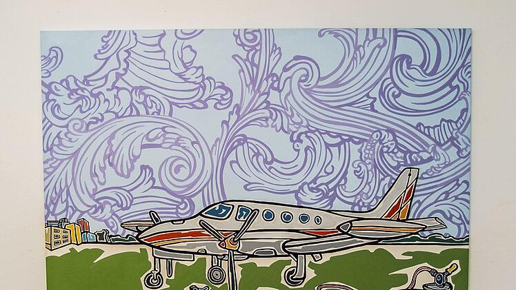 "Augenblick des Glücks" ist der Titel einer großen Ausstellung mit Werken von Moritz Götze im Kunstverein Coburg.Foto: Jochen Berger