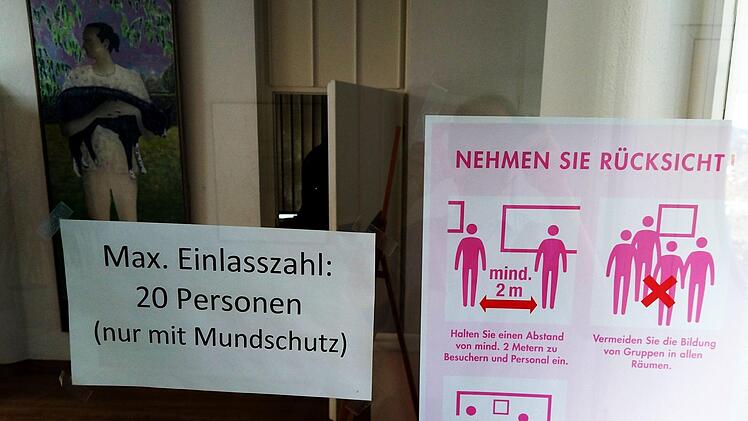 Impressionen aus dem Coburger Kunstverein in Zeiten der Corona-KriseFoto: Jochen Berger