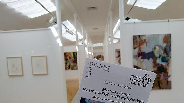 Matthias Kroth gestaltet erstmals eine Einzelausstellung im Coburger Kunstverein. Gezeigt werden Gemälde, Skulpturen und Zeichnungen.Foto: Jochen Berger