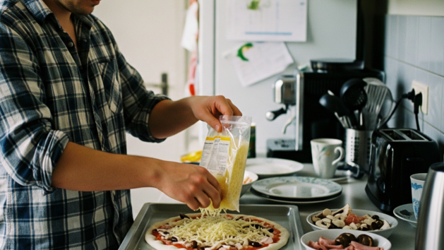 Reibekäse, Käse, Pizza, Pizza backen, Fertigkäse, Keime