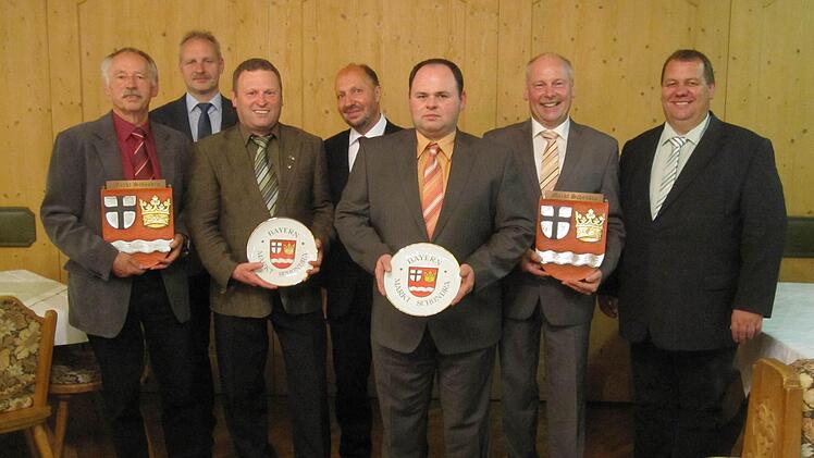 Oswald Türbl, Norbert Heil, Volker Hägerich, Hubert Schneider, Frank Brust, Leo Büchner, Bernold Martin Foto: Türbl