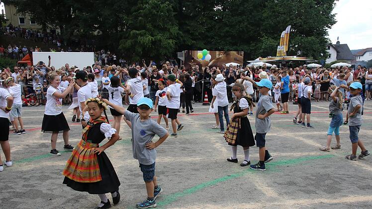Beim 470. Neustadter Kinderfest zeigten  1400 Jungen und Mädchen tolle Darbietungen.  Foto: Michael Stelzner