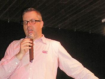 Johannnes Scherer zu Gast in der Eschenbachhalle. Foto: Thomas Reuter